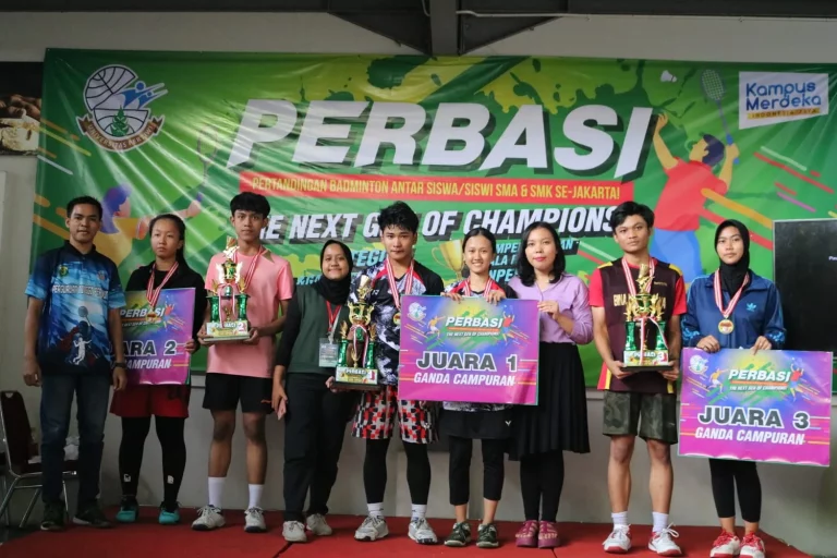 Ucapan Selamat Kepada Para Pemenang Lomba Badminton Tingkat SMA/SMK Se-Jakarta