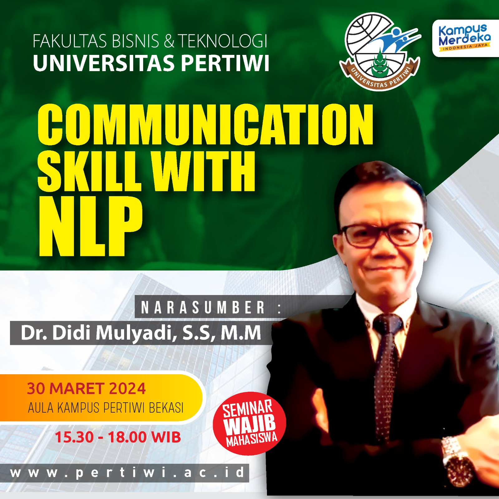 Sebentar Lagi Akan Ada Seminar Wajib tentang Communication Skill with NLP