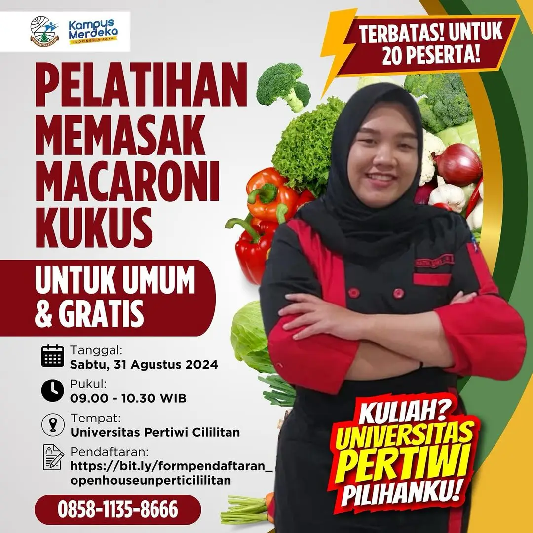 Pelatihan Memasak Macaroni Kukus di Universitas Pertiwi