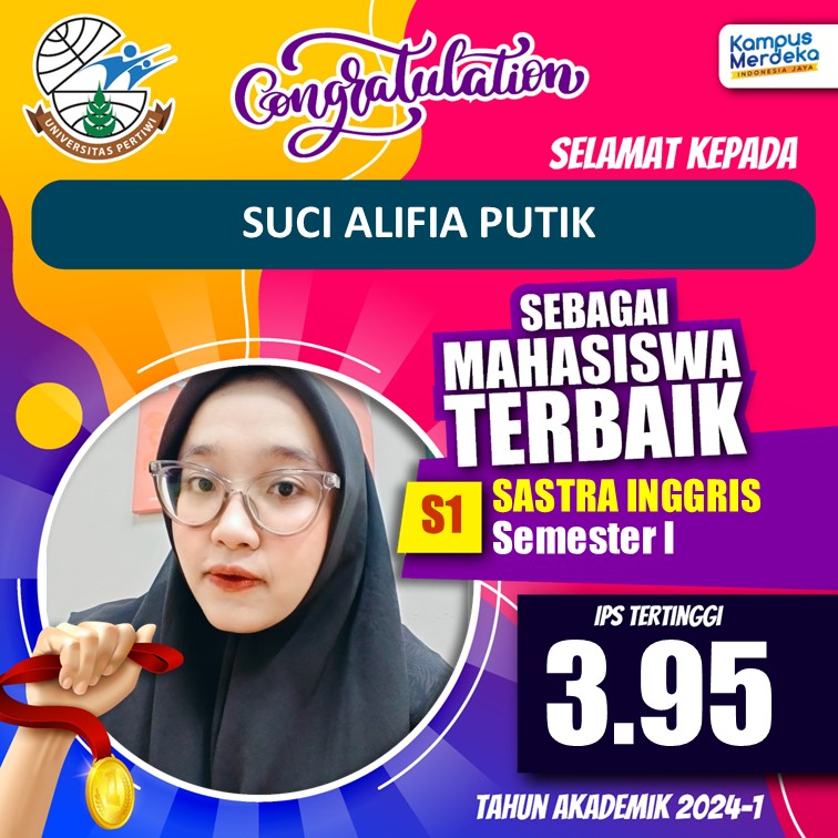Mahasiswa Sastra Inggris Raih IPS Tertinggi di Semester 2: Prestasi Gemilang Suci Alifia Putik