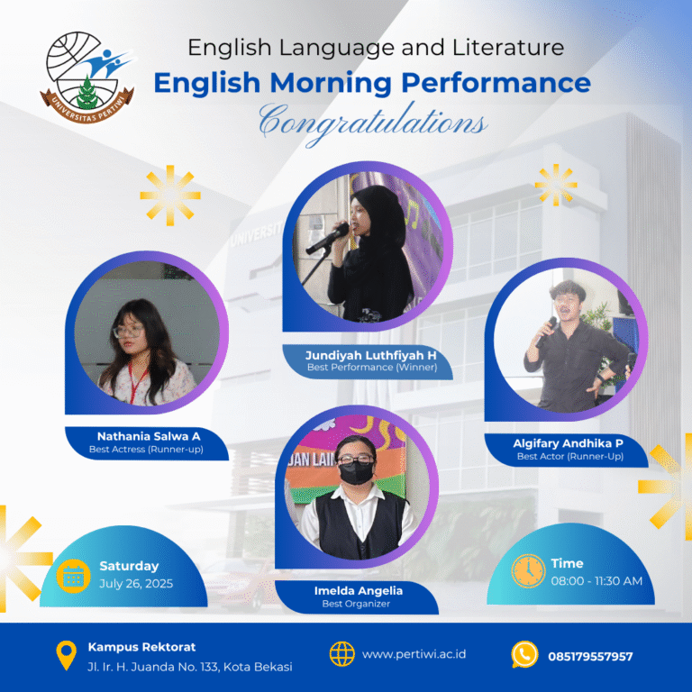 English Morning Performance 2025: Mahasiswa Pertiwi Tunjukkan Talenta Terbaik!