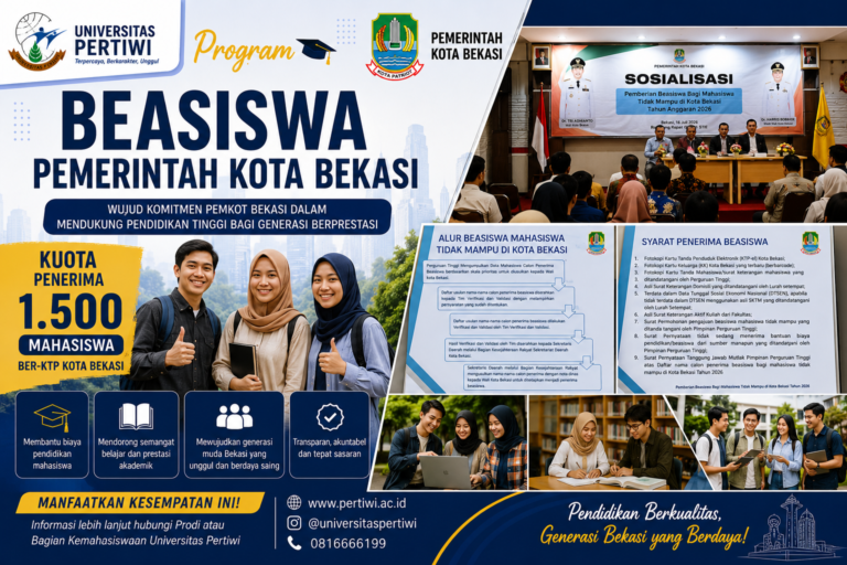 Pemkot Bekasi Sosialisasikan Program Beasiswa 2026, Universitas Pertiwi Dorong Mahasiswa Manfaatkan Kuota 1.500 Penerima